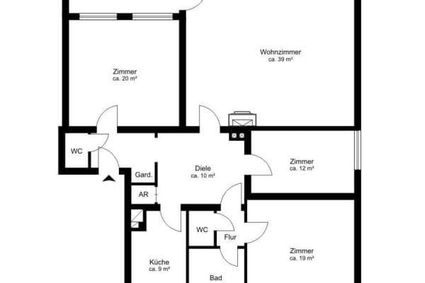 Predaj bytu 4-izbový 126 m², Hamburg, Hamburg Predaj bytu 4-izbový 126 m², Hamburg, Hamburg