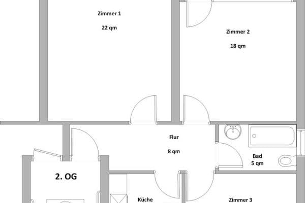 Predaj bytu 3-izbový 82 m², Schönsberg 44, Hamburg, Hamburg Predaj bytu 3-izbový 82 m², Schönsberg 44, Hamburg, Hamburg