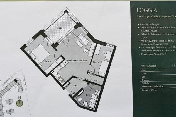 Prenájom bytu 3-izbový 76 m², Eschollbrücker Straße 8, Darmstadt Prenájom bytu 3-izbový 76 m², Eschollbrücker Straße 8, Darmstadt