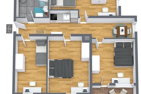 Prenájom bytu 4-izbový 75 m², München, Bavorsko Prenájom bytu 4-izbový 75 m², München, Bavorsko