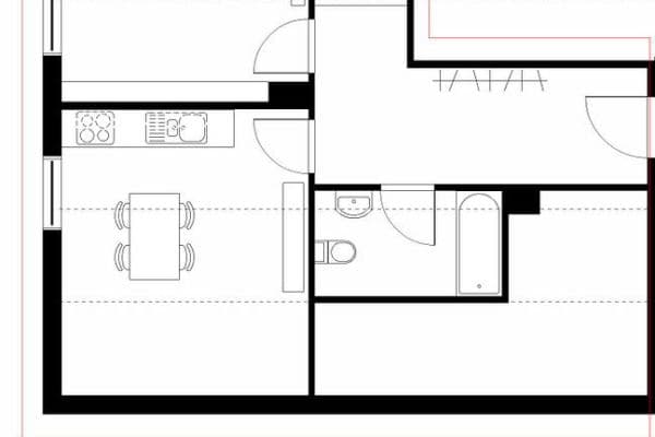 Prenájom bytu 1-izbový 49 m², Sinntal-Sterbfritz Prenájom bytu 1-izbový 49 m², Sinntal-Sterbfritz