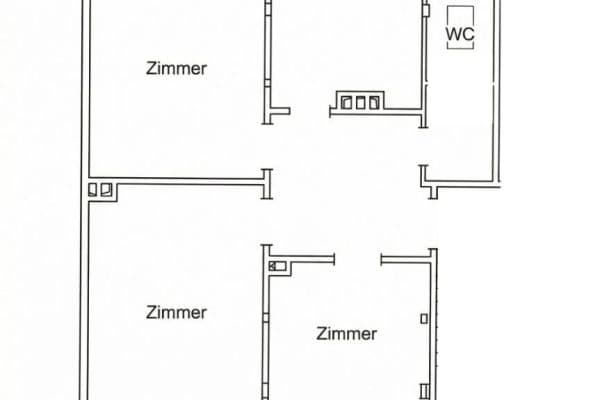 Prenájom bytu 3-izbový 56 m², Waßmannstraße 9, Hannover, Dolné Sasko Prenájom bytu 3-izbový 56 m², Waßmannstraße 9, Hannover, Dolné Sasko
