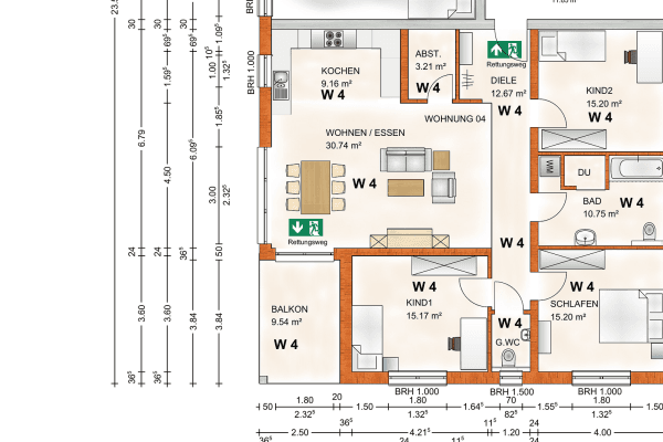 Prenájom bytu 4-izbový 118 m², Sulzbachstr. 50, Oberndorf am Neckar, Bádensko-Wurttembersko Prenájom bytu 4-izbový 118 m², Sulzbachstr. 50, Oberndorf am Neckar, Bádensko-Wurttembersko