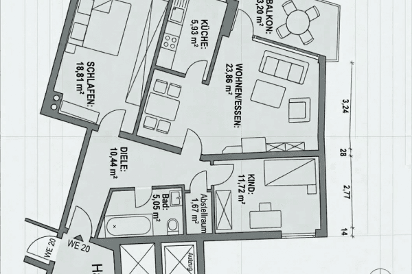 Predaj bytu 3-izbový 80 m², Richard-Wagner-Str, Neusäß Predaj bytu 3-izbový 80 m², Richard-Wagner-Str, Neusäß