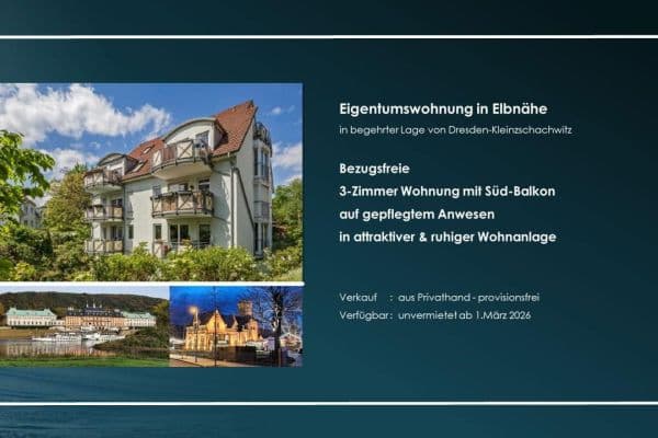 Predaj bytu 3-izbový 75 m², Dresden - Kleinzschachwitz Predaj bytu 3-izbový 75 m², Dresden - Kleinzschachwitz