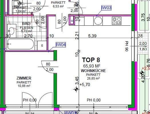 Prenájom bytu 3-izbový 66 m², Heiligenstädter Straße 395a, Wien, Viedeň Prenájom bytu 3-izbový 66 m², Heiligenstädter Straße 395a, Wien, Viedeň