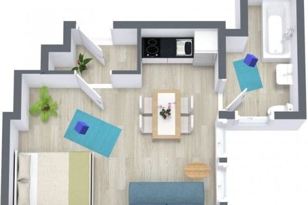 Prenájom bytu 2-izbový 30 m², Wormser Straße 24, Nackenheim Prenájom bytu 2-izbový 30 m², Wormser Straße 24, Nackenheim