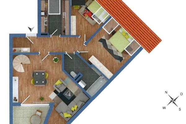 Prenájom bytu 3-izbový 77 m², Filderstadt – Plattenhardt Prenájom bytu 3-izbový 77 m², Filderstadt – Plattenhardt