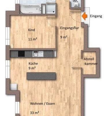 Prenájom bytu 3-izbový 93 m², Oberursel Prenájom bytu 3-izbový 93 m², Oberursel