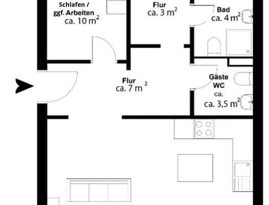 Prenájom bytu 3-izbový 77 m², Landahlweg 15, Hamburg, Hamburg Prenájom bytu 3-izbový 77 m², Landahlweg 15, Hamburg, Hamburg