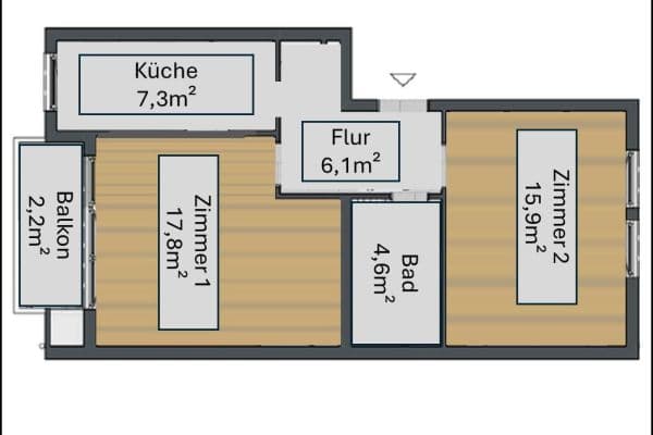Prenájom bytu 16 m², Nürnberg, Bavorsko Prenájom bytu 16 m², Nürnberg, Bavorsko