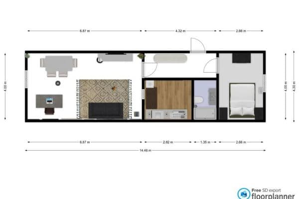 Prenájom bytu 2-izbový 50 m², München, Bavorsko Prenájom bytu 2-izbový 50 m², München, Bavorsko