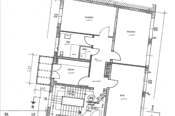 Prenájom bytu 3-izbový 97 m², Trojanstraße 16, Hannover Prenájom bytu 3-izbový 97 m², Trojanstraße 16, Hannover