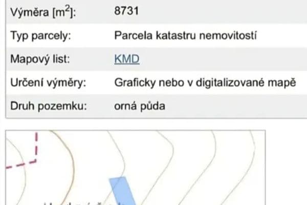 Predaj pozemku 8.731 m², Dobříč Predaj pozemku 8.731 m², Dobříč
