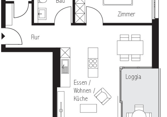 Prenájom bytu 2-izbový 65 m², Herbststraße.21, Heilbronn Prenájom bytu 2-izbový 65 m², Herbststraße.21, Heilbronn