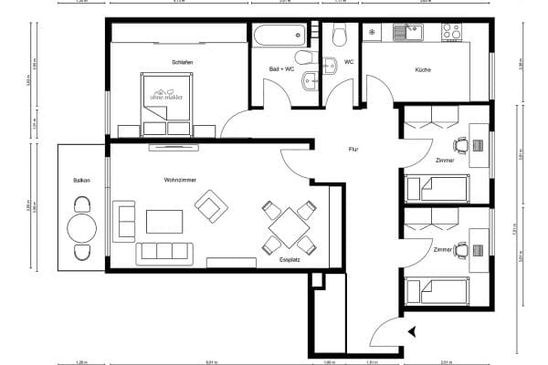 Predaj bytu 4-izbový 93 m², Hamburg, Hamburg Predaj bytu 4-izbový 93 m², Hamburg, Hamburg