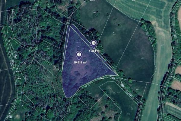 Predaj pozemku 11.995 m², Kamenice, Kraj Vysočina Predaj pozemku 11.995 m², Kamenice, Kraj Vysočina