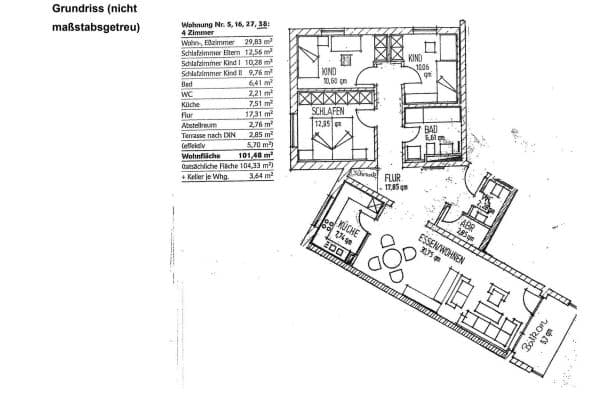 Predaj bytu 4-izbový 102 m², Ziegelwiesstraße, Kempten Predaj bytu 4-izbový 102 m², Ziegelwiesstraße, Kempten