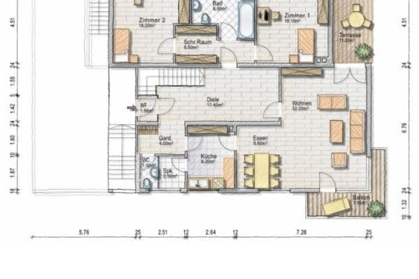 Prenájom bytu 3-izbový 130 m², Kelkheim Prenájom bytu 3-izbový 130 m², Kelkheim