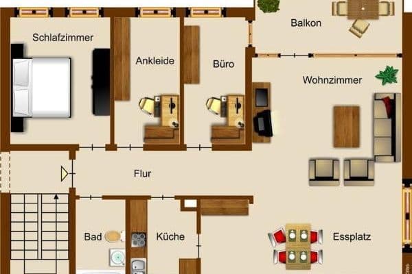 Prenájom bytu 4-izbový 106 m², Kuhstr. 11b, Wachtberg Prenájom bytu 4-izbový 106 m², Kuhstr. 11b, Wachtberg