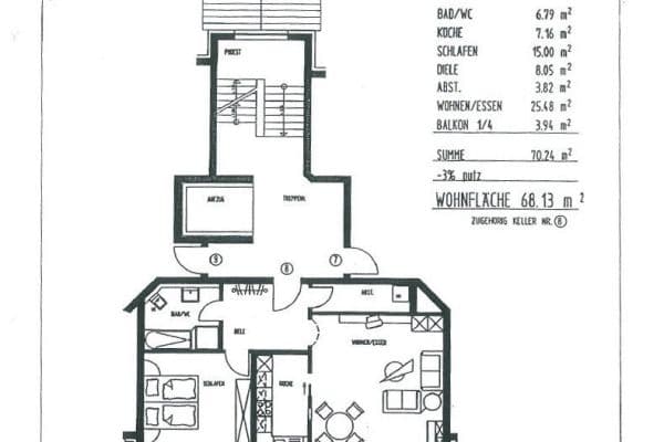 Prenájom bytu 2-izbový 68 m², Pommernstr. 19, Waldshut-Tiengen, Bádensko-Wurttembersko Prenájom bytu 2-izbový 68 m², Pommernstr. 19, Waldshut-Tiengen, Bádensko-Wurttembersko