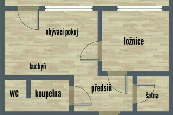 Predaj bytu 2-izbový 35 m², Revoluční, Litoměřice Predaj bytu 2-izbový 35 m², Revoluční, Litoměřice