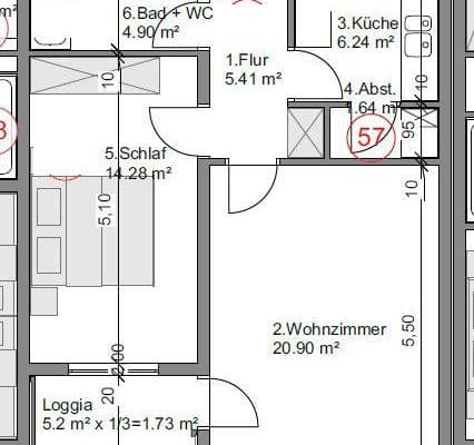 Prenájom bytu 2-izbový 57 m², Heiglhofstraße 86, München, Bavorsko Prenájom bytu 2-izbový 57 m², Heiglhofstraße 86, München, Bavorsko