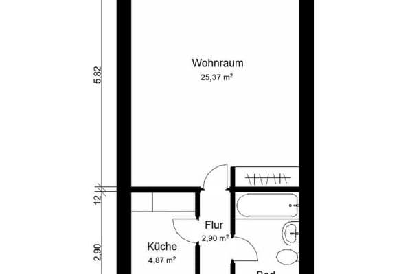 Prenájom bytu 1-izbový 39 m², Hamburg, Hamburg Prenájom bytu 1-izbový 39 m², Hamburg, Hamburg