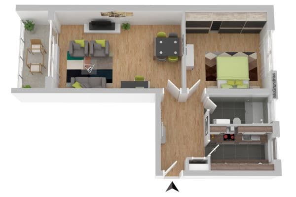 Prenájom bytu 2-izbový 62 m², Waldstr. 53, Berlin, Berlín Prenájom bytu 2-izbový 62 m², Waldstr. 53, Berlin, Berlín