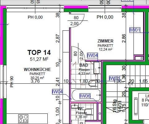 Prenájom bytu 2-izbový 52 m², Heiligenstädter Straße 395a, Wien, Viedeň Prenájom bytu 2-izbový 52 m², Heiligenstädter Straße 395a, Wien, Viedeň
