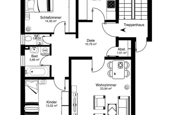 Predaj bytu 3-izbový 79 m², Seebachmarter 6, Hallstadt Predaj bytu 3-izbový 79 m², Seebachmarter 6, Hallstadt