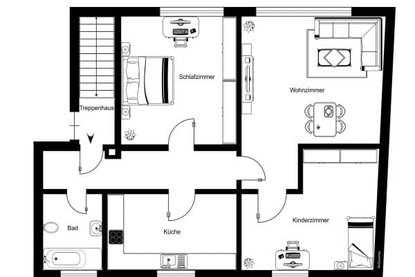 Predaj bytu 3-izbový 70 m², Brucker Str. 1, Dachau, Bavorsko Predaj bytu 3-izbový 70 m², Brucker Str. 1, Dachau, Bavorsko