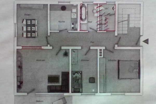 Prenájom bytu 4-izbový 98 m², Sprockhövel Prenájom bytu 4-izbový 98 m², Sprockhövel