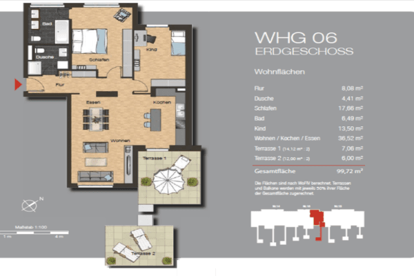 Prenájom bytu 3-izbový 100 m², Carl-Schurz-Str. 16, Bad Kreuznach Prenájom bytu 3-izbový 100 m², Carl-Schurz-Str. 16, Bad Kreuznach