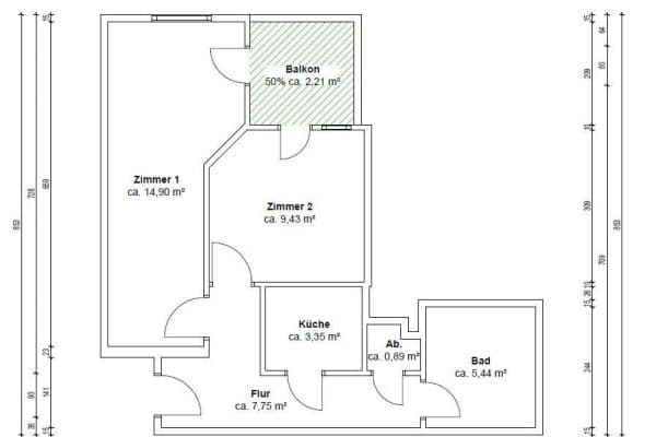 Predaj bytu 2-izbový 44 m², Mannheim, Bádensko-Wurttembersko Predaj bytu 2-izbový 44 m², Mannheim, Bádensko-Wurttembersko