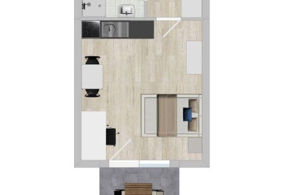 Prenájom bytu 1-izbový 25 m², Hinter der Saline 4, Lüneburg Prenájom bytu 1-izbový 25 m², Hinter der Saline 4, Lüneburg