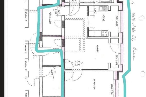 Prenájom bytu 3-izbový 79 m², Kattenstraße 26, Hanau Prenájom bytu 3-izbový 79 m², Kattenstraße 26, Hanau