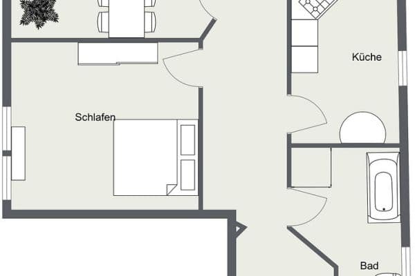 Prenájom bytu 3-izbový 81 m², Dorfstraße 25, Moisburg Prenájom bytu 3-izbový 81 m², Dorfstraße 25, Moisburg