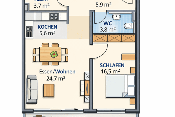 Predaj bytu 3-izbový 98 m², Ginsterweg 7, Wildberg Predaj bytu 3-izbový 98 m², Ginsterweg 7, Wildberg