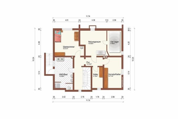 Predaj domu 210 m², pozemek 916 m², Uetze Predaj domu 210 m², pozemek 916 m², Uetze
