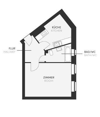 Prenájom bytu 1-izbový 40 m², Berlin, Berlín Prenájom bytu 1-izbový 40 m², Berlin, Berlín