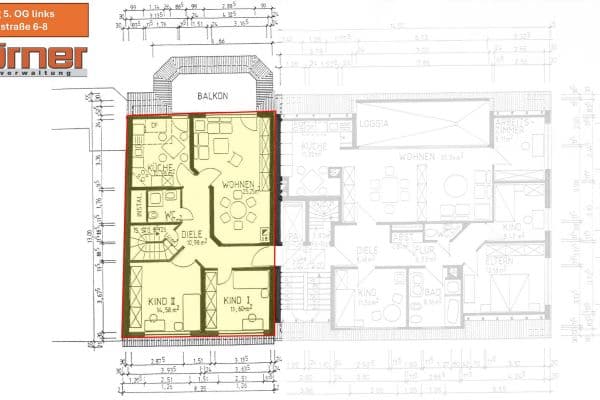 Prenájom bytu 4-izbový 105 m², Schützenstraße 6, Koblenz Prenájom bytu 4-izbový 105 m², Schützenstraße 6, Koblenz