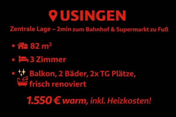 Prenájom bytu 3-izbový 82 m², Bahnhofstr. 22d, Usingen Prenájom bytu 3-izbový 82 m², Bahnhofstr. 22d, Usingen