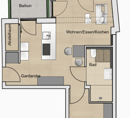 Prenájom bytu 2-izbový 62 m², Lerchenfeldstraße 28, München, Bavorsko Prenájom bytu 2-izbový 62 m², Lerchenfeldstraße 28, München, Bavorsko