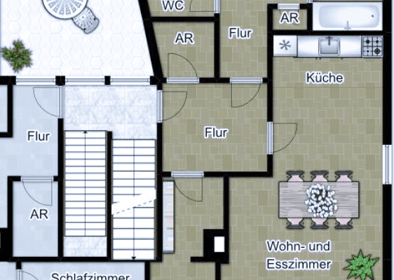Prenájom bytu 4-izbový 114 m², Untere Strasse 18, Wipperfürth Prenájom bytu 4-izbový 114 m², Untere Strasse 18, Wipperfürth