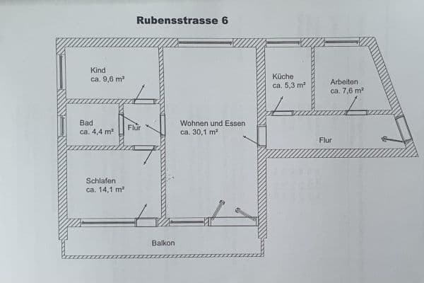Predaj bytu 4-izbový 90 m², Wolfenbüttel, Dolné Sasko Predaj bytu 4-izbový 90 m², Wolfenbüttel, Dolné Sasko