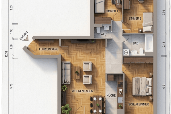 Predaj bytu 4-izbový 94 m², Frechen Predaj bytu 4-izbový 94 m², Frechen