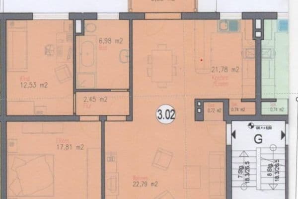 Prenájom bytu 3-izbový 89 m², Hanau Prenájom bytu 3-izbový 89 m², Hanau