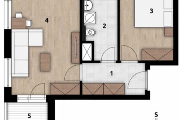 Predaj bytu 2-izbový 45 m², U Továren, Praha Predaj bytu 2-izbový 45 m², U Továren, Praha