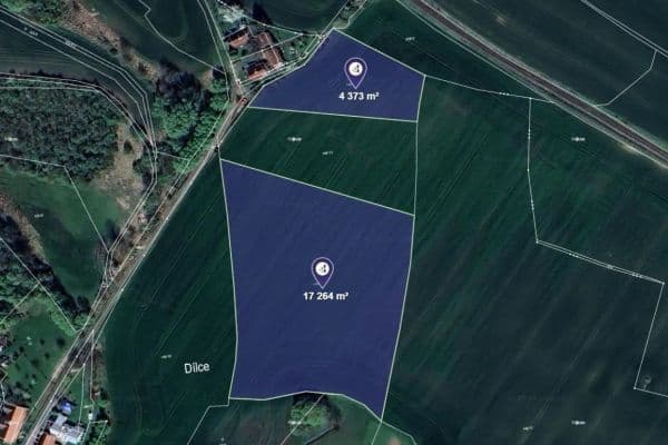 Predaj pozemku 30.381 m², Dílce Predaj pozemku 30.381 m², Dílce